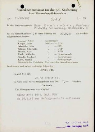 Mosbacher, Hans