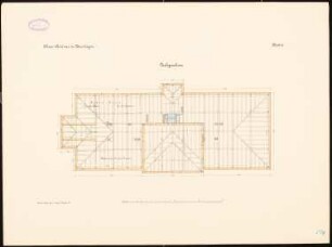 Lehrerseminar, Petershagen: Grundriss Dachgeschoss 1:100
