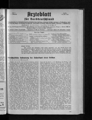 Wirtschaftliche Bedeutung der Gesundheit eines Volkes