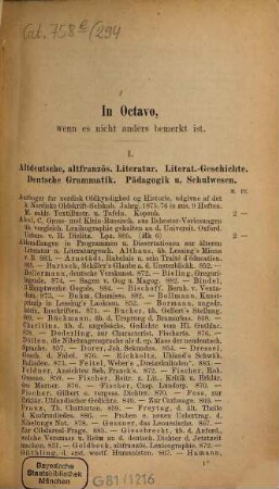 Bücher-Verzeichniss. 294. 1887