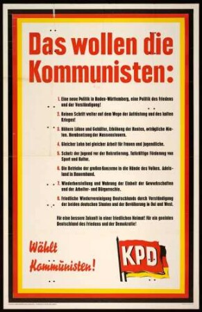 KPD, Landtagswahl 1956