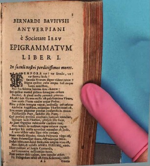 Bernardi Bavhvsii Et Baldvini Cabillavi E Soc. Iesv Epigrammata