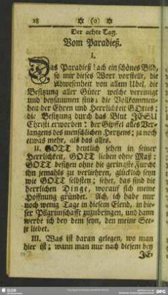 Der achte Tag. Vom Paradieß