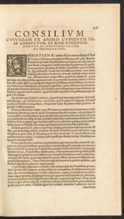 Consilium Cuiusdam Ex Animo Cupientis Esse Consultum ...