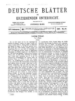 Ludwig Uhland : (Schluss)