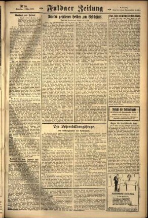 Zweite Ausgabe vom Sonntag, den 01. März 1925.