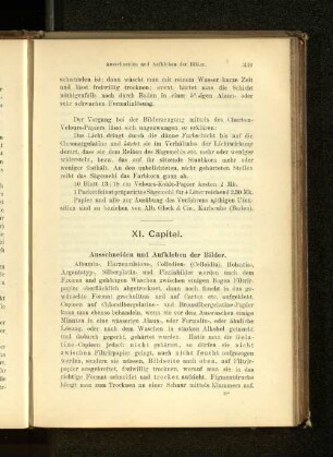 XI. Capitel. Ausschneiden und Aufkleben der Bilder.