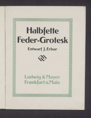 Halbfette Feder-Grotesk