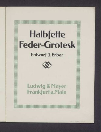 Halbfette Feder-Grotesk