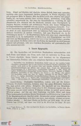 b. Innere Epigraphik