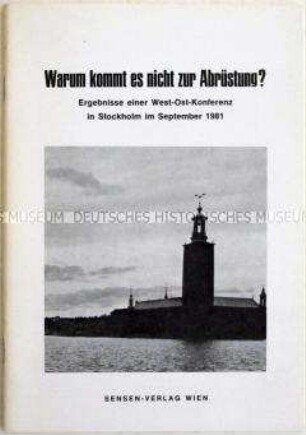 Dokumentation aus Österreich zur Quäkerkonferenz im September 1981 in Stockholm - Sachkonvolut
