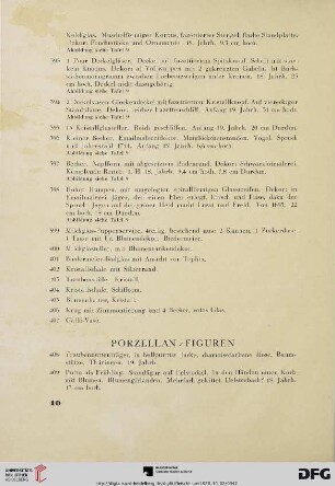 Porzellan/Figuren (Nr. 408-435)