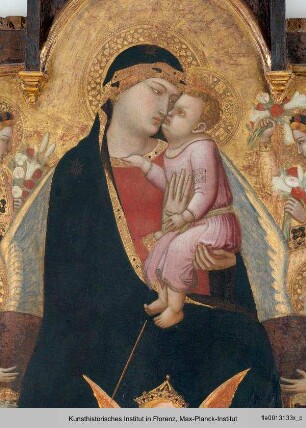Thronende Madonna mit Heiligen