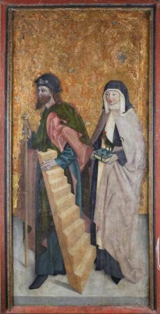 Zwei ehemalige Altarflügel — Pendants von Heiligen — Die Heiligen Alexius und Ottilie