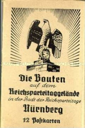 Postkartenleporello zum Reichsparteitagsgelände in Nürnberg