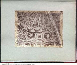 Rome sculptureDetail der Kalotte der südlichen Exedra in der Loggia (Rom, Villa Madama) - Rotes Album III (Grabmäler, antike Skulptur und Fragmente; 16. Jh.)