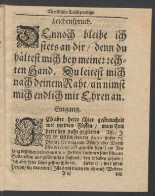 Leichenspruch.