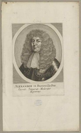 Bildnis des Alexandre Hyppolyte Balthasar de Bournonville