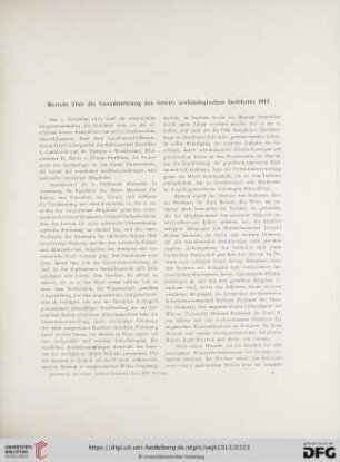 16: Bericht über die Gesamtsitzung des Österr. Archäologischen Institutes 1913