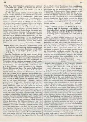 56 [Rezension] Ludwig, Wolfgang Alexander, Inhalt und Natur des Vertrages vom 15. November 1924 zwischen dem Bayerischen Staate und der Evangelisch-Lutherischen Kirche in Bayern rechts des Rheins