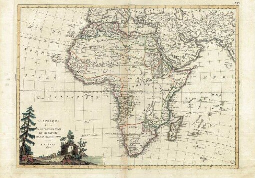L' Afrique divisèe En Ses Principaux Etats Et Royaumes