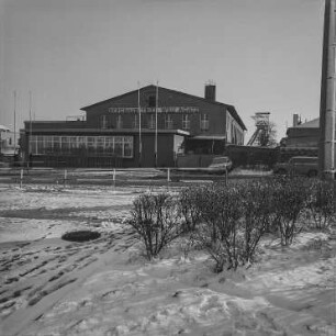 Dresden-Gittersee, Karlsruher Straße. Hauptgebäude der WISMUT AG (SDAG Wismut Bergbaubetrieb "Willi Agatz"; 1950/1960)
