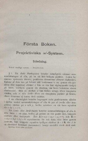 Första Boken.