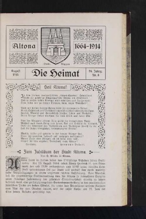 August 1914, 24. Jahrg. Nr. 8
