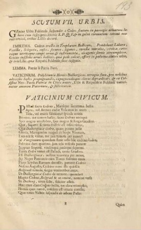 Scutum VII. Urbis.