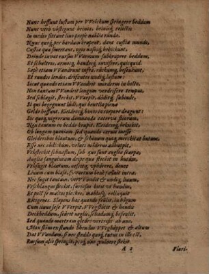 Flöia : Cortvm Versicale. De Flôis schvvartibus, illis deiriculis, quae omnes ferè Minschos, Mannos, VVeibras, Iungfras ... bitere solent