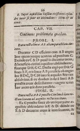 Cap. VII. Continens problemata quædam.