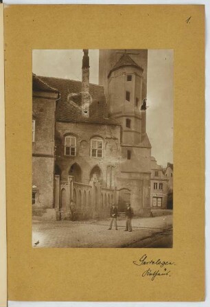 Rathaus, Gardelegen: Ansicht (aus: Skizzen- und Fotoalbum 18)