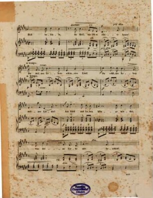 Drei Lieder für eine Singstimme mit Begleitung des Pianoforte : op. 301, 1. Du meiner Seele schönster Traum
