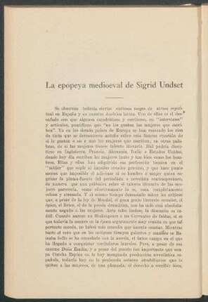 La epopeya medioeval de Sigrid Undset