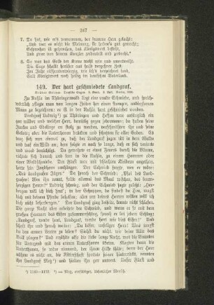 149. Der hart geschmiedete Landgraf.