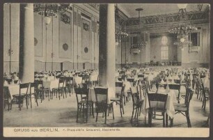 Ansichtskarte Festsaal Happoldt Brauerei, Hasenheide [1/2]