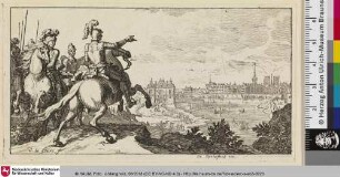 [Reiter vor der Stadt]