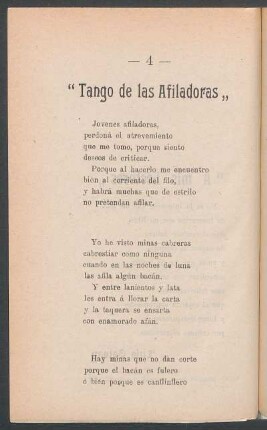 "Tango de las afiladoras"