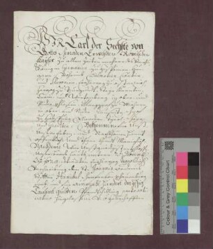 Cessions-Instrument über die Auslösung der Pfandherrschaft Stauffen und Kirchhofen.