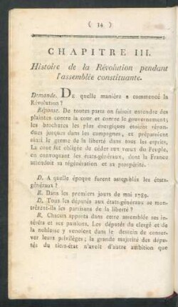 Chapitre III. Histoire de la Révolution pendant l'assemblée constituante