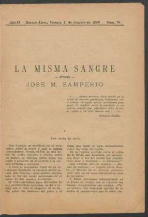 1920009800: La misma sangre