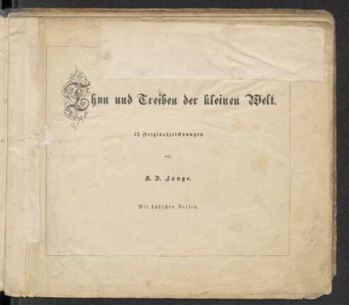 Thun und Treiben der kleinen Welt : 12 Originalzeichnungen