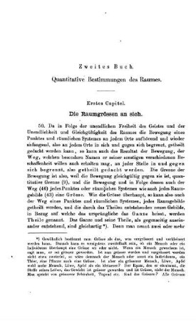 Zweites Buch. Quantitative Bestimmungen des Raumes.