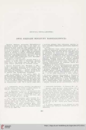 34: Dwie nieznane miniatury Marszałkiewicza