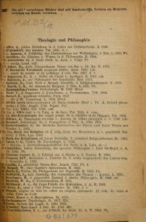 Auktions-Kataloge : Ant[on] Creutzer, vorm. M. Lempertz, Aachen. Aachener Bücher-Auction ... [Unnumerierte Reihe], 18
