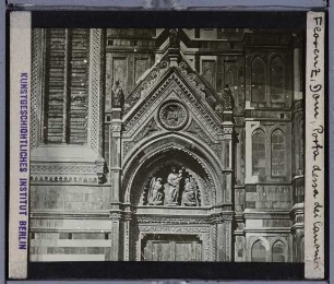 Florenz, S. Maria del Fiore (Dom),Florenz, S. Maria del Fiore, Porta dei Canonici (Südseite)