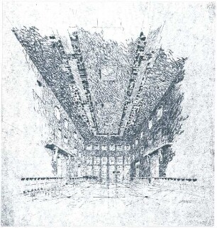 Döllgast, Hans; Augsburg (Bayern); Wiederherstellung Goldener Saal Rathaus - Innenraum (Perspektive)