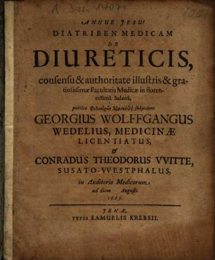 Diatriben Medicam De Diureticis