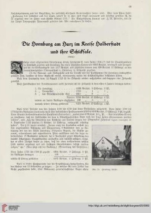 25: Die Hornburg am Harz im Kreise Halberstadt und ihre Schicksale, [3]