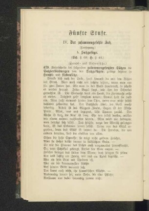 Fünfte Stufe.